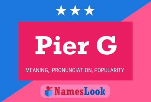 Постер имени Pier G