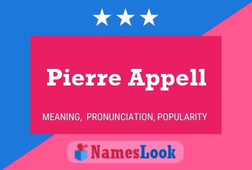 Постер имени Pierre Appell