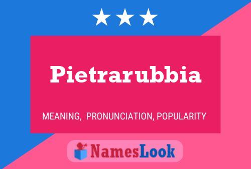 Постер имени Pietrarubbia