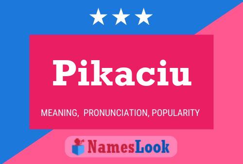 Постер имени Pikaciu