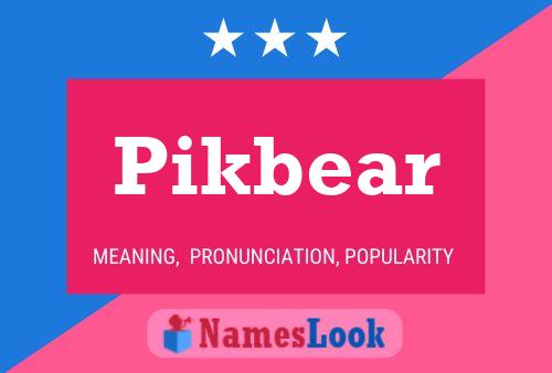 Постер имени Pikbear