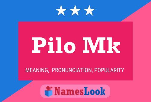 Постер имени Pilo Mk