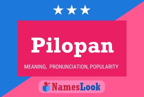 Постер имени Pilopan