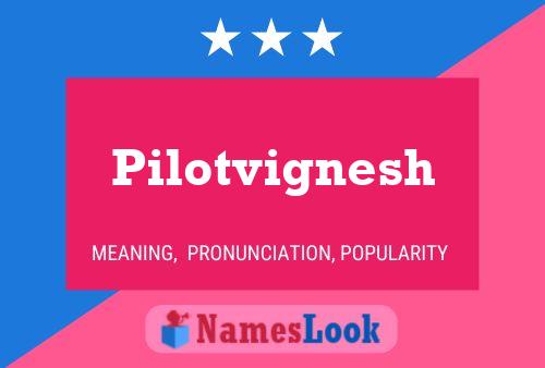 Постер имени Pilotvignesh