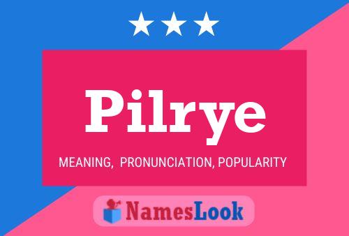 Постер имени Pilrye