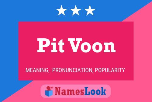 Постер имени Pit Voon