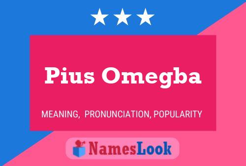 Постер имени Pius Omegba