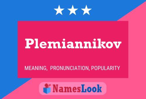 Постер имени Plemiannikov