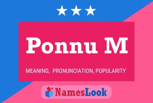 Постер имени Ponnu M