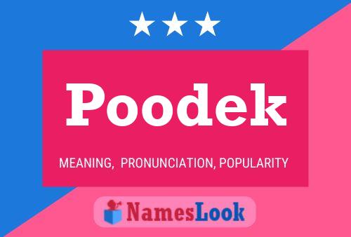 Постер имени Poodek