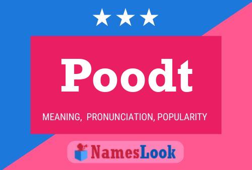 Постер имени Poodt