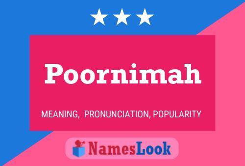 Постер имени Poornimah