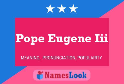 Постер имени Pope Eugene Iii