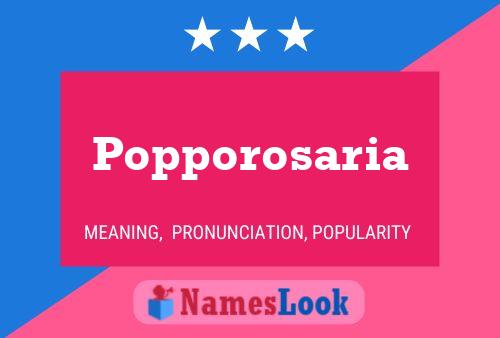 Постер имени Popporosaria