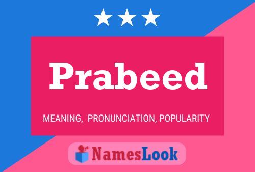 Постер имени Prabeed