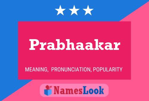 Постер имени Prabhaakar