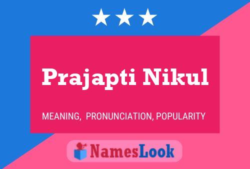 Постер имени Prajapti Nikul