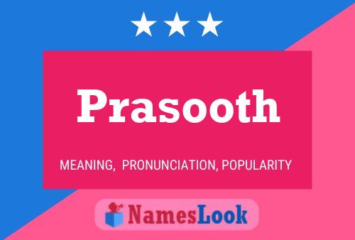 Постер имени Prasooth