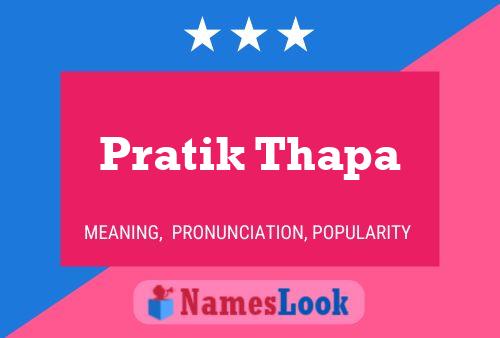 Постер имени Pratik Thapa