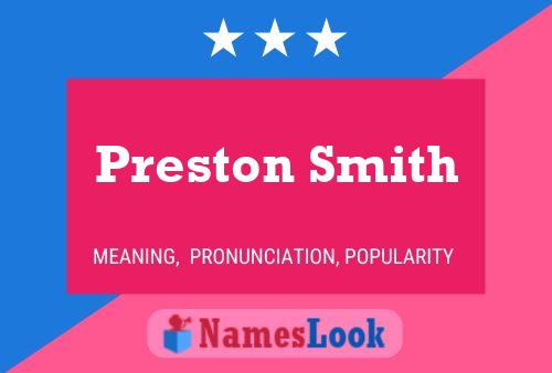 Постер имени Preston Smith