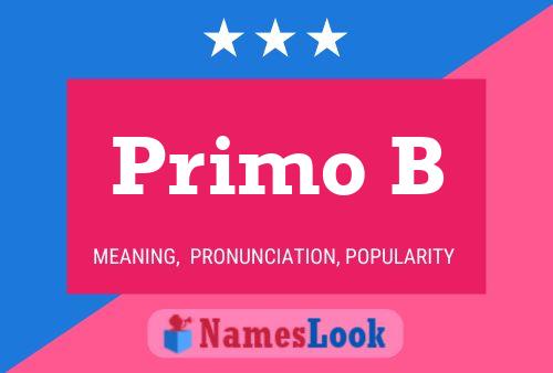 Постер имени Primo B