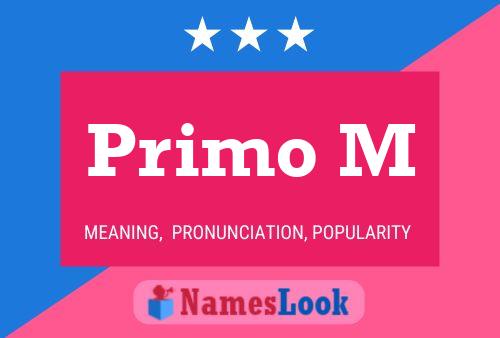 Постер имени Primo M