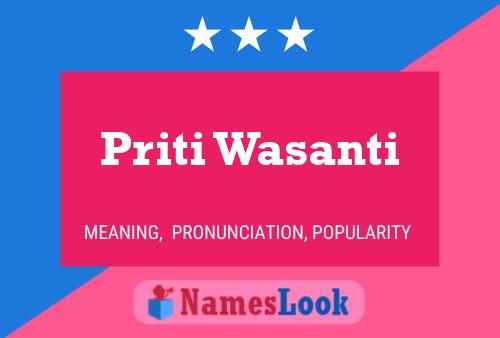 Постер имени Priti Wasanti