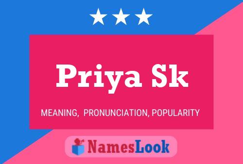 Постер имени Priya Sk