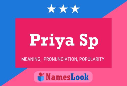 Постер имени Priya Sp