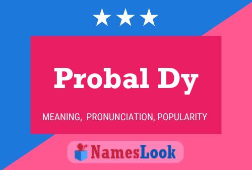 Постер имени Probal Dy