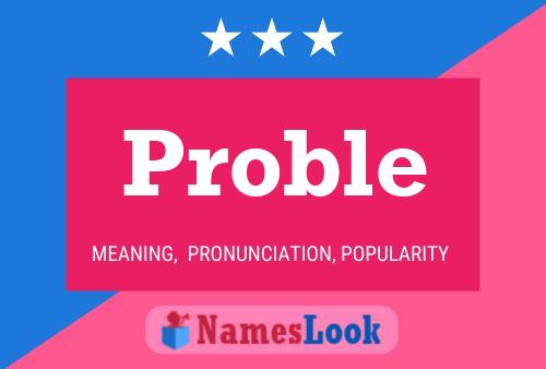 Постер имени Proble