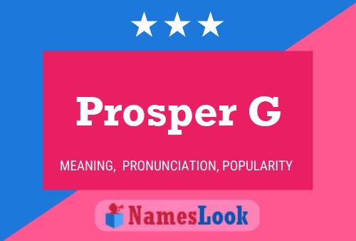 Постер имени Prosper G