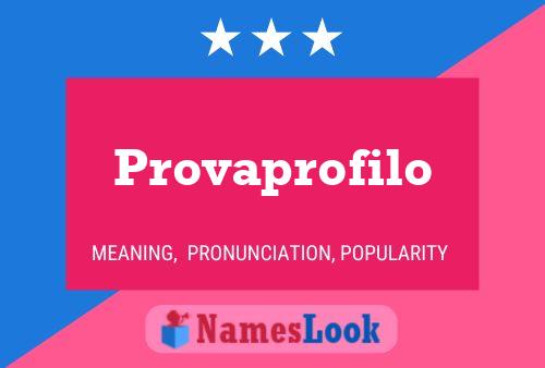 Постер имени Provaprofilo