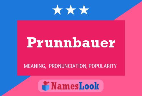 Постер имени Prunnbauer