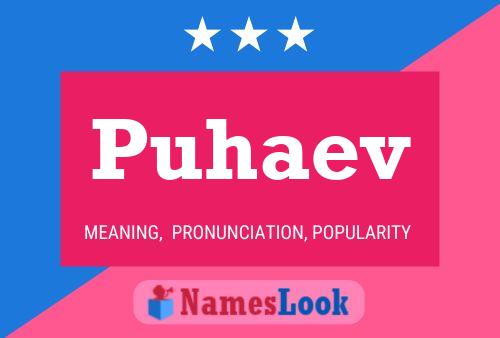 Постер имени Puhaev