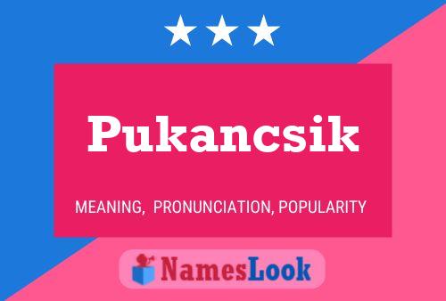 Постер имени Pukancsik