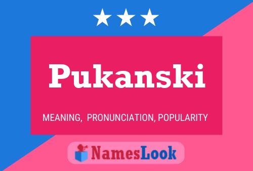 Постер имени Pukanski