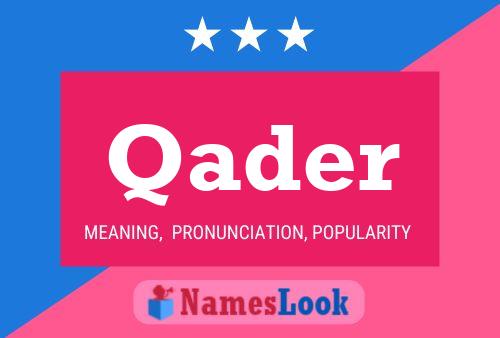 Постер имени Qader