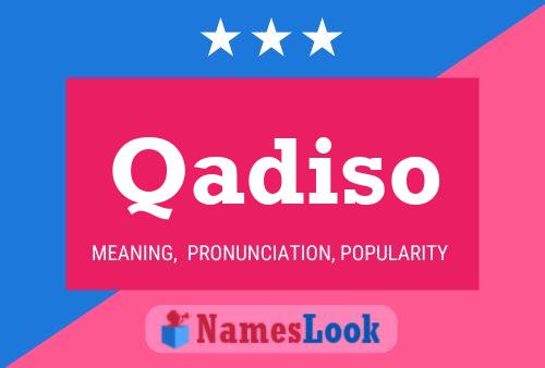 Постер имени Qadiso