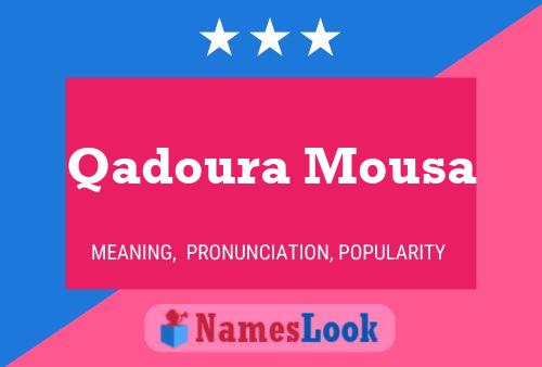 Постер имени Qadoura Mousa