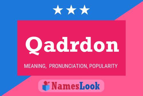 Постер имени Qadrdon