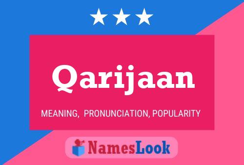 Постер имени Qarijaan