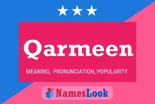 Постер имени Qarmeen