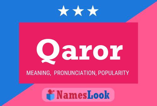 Постер имени Qaror