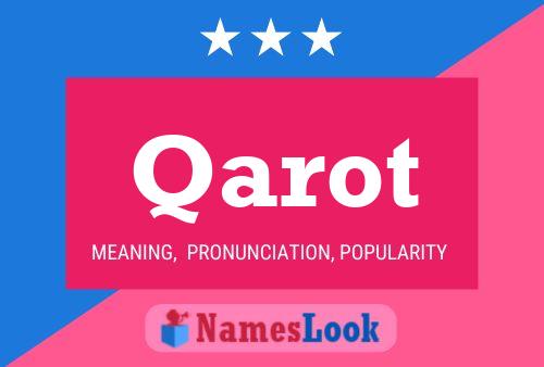 Постер имени Qarot