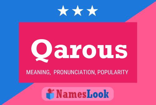 Постер имени Qarous