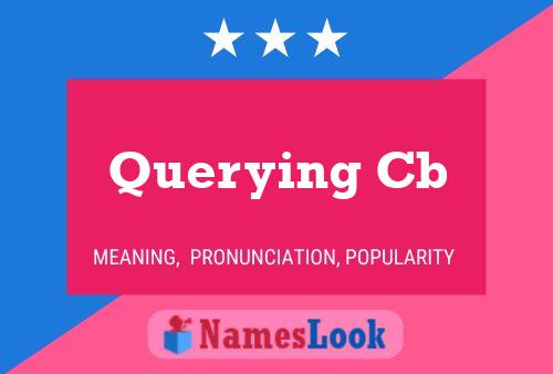 Постер имени Querying Cb