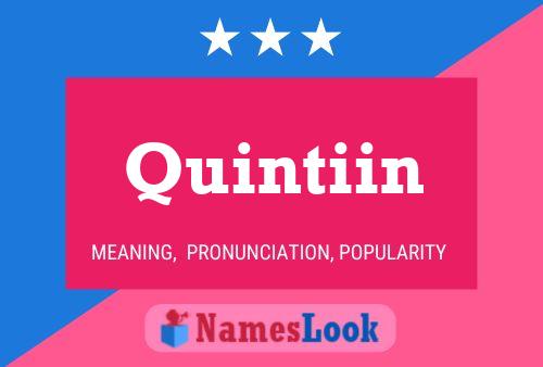 Постер имени Quintiin