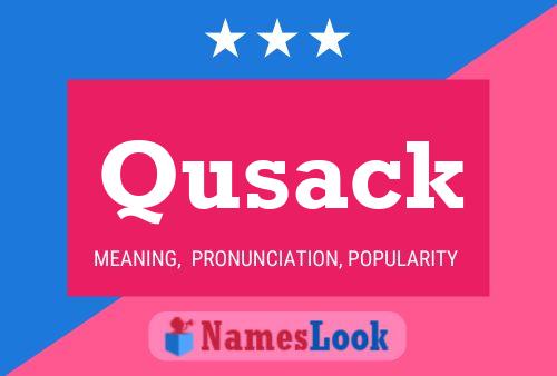 Постер имени Qusack