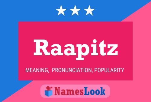 Постер имени Raapitz